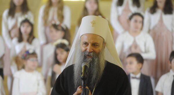 03, January, 2024, Belgrade - in the Church of Saint Sava, the Serbian Patriarch Porfirije distributed gift packages on the occasion of the upcoming Christmas to children without parental care and students of schools near Belgrade hospitals. Patrijarh srpski Porfirije.   .

03, januar, 2024, Beograd - u Hramu Svetog Save patrijarh srpski Porfirije delio je poklon paketice povodom predstojećeg Bozica deci bez roditeljskog staranja i ucenicima skola pri beogradskim bolnicama. .   . Photo: M. A./ATAImages/PIXSELL