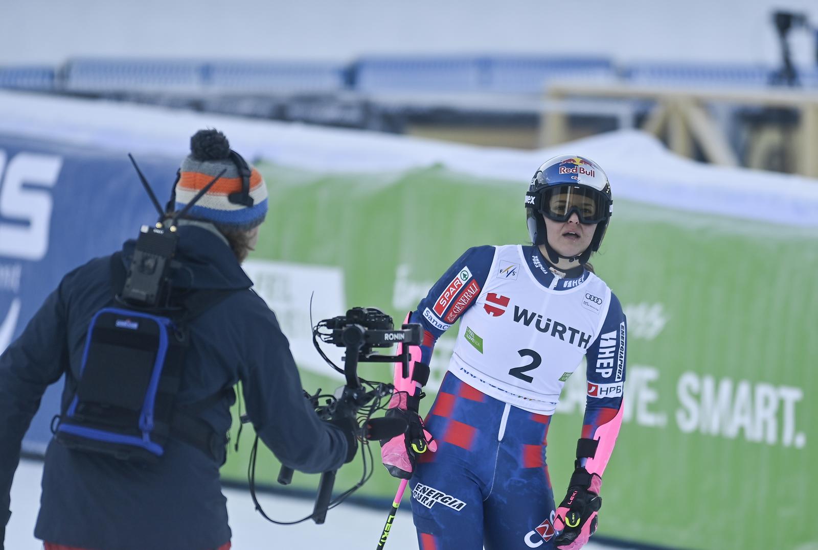 04.01.2025., Kranjska Gora, Slovenija - Prva voznja zenskog veleslaloma FIS Svjetskog skijaskog kupa. Photo: Igor Soban/PIXSELL