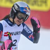 04.01.2025., Kranjska Gora, Slovenija - Druga voznja zenskog veleslaloma FIS Svjetskog skijaskog kupa. Zrinka Ljutic Photo: Igor Soban/PIXSELL