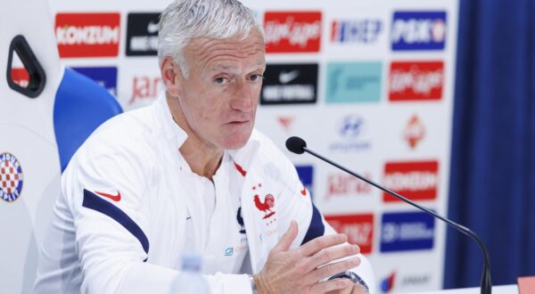 05.06.2022., Split - Izbornik Francuske Didier Deschamps na konferencijia za medije uoci sutrasnje utakmice UEFA Liga nacije protiv Hrvatske.   Photo: Miroslav Lelas/PIXSELL