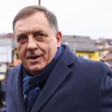 05.12.2024., Sarajevo, Bosna i Hercegovina - Predsjednik bh. entiteta RS Milorad Dodik stigao je danas u sud BiH, a kao i u prijasnjim rocistima, ispred zgrade su ga docekale pristase. Photo: Armin Durgut/PIXSELL