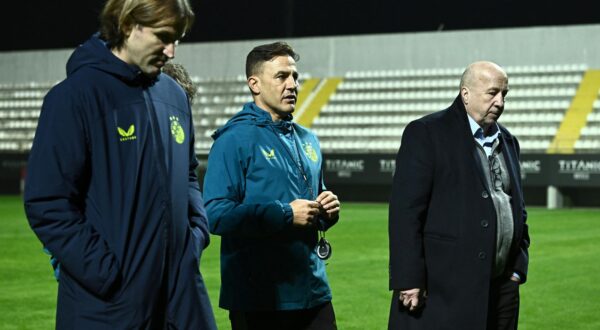 06.01.2025., Belek, Turska - Trening GNK Dinamo na priprema u Turskoj. Sportski direktor Marko Maric, trener Dinama Fabio Cannavaro, predsjednik kluba Velimir Zajec. Photo: Marko Lukunic/PIXSELL