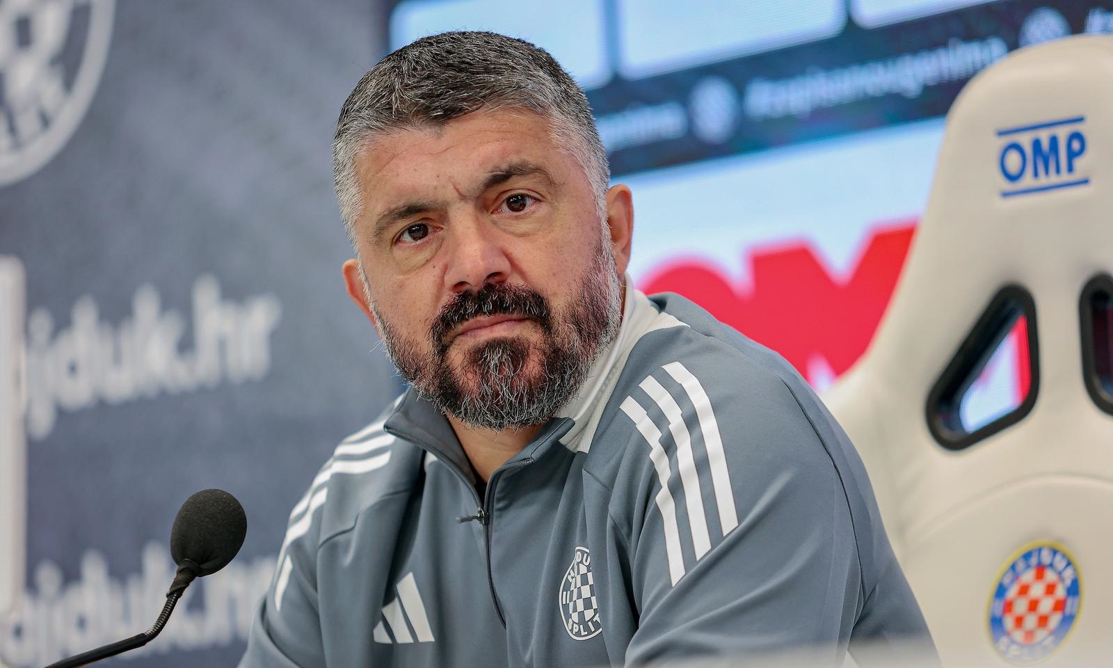 06.12.2024., Split - Trener Hajduka Gennaro Gattuso na konferenciji za medije u novinarskom salonu na stadionu Poljud uoci uoci utakmice 16. kola izmedju Gorice u Hajduka. Photo: Ivana Ivanovic/PIXSELL