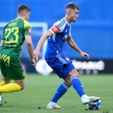 08.10.2023., stadion Maksimir, Zagreb - SuperSport HNL, 11. kolo, GNK Dinamo - NK Istra 1961. Moris Valincic, Gabriel Vidovic Photo: Marko Lukunic/PIXSELL