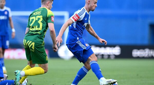 08.10.2023., stadion Maksimir, Zagreb - SuperSport HNL, 11. kolo, GNK Dinamo - NK Istra 1961. Moris Valincic, Gabriel Vidovic Photo: Marko Lukunic/PIXSELL