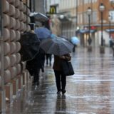 10.01.2025., Rijeka - Kisa i bura, uz zahladnjenje, stvaraju probleme gradjanima. Photo: Goran Kovacic/PIXSELL