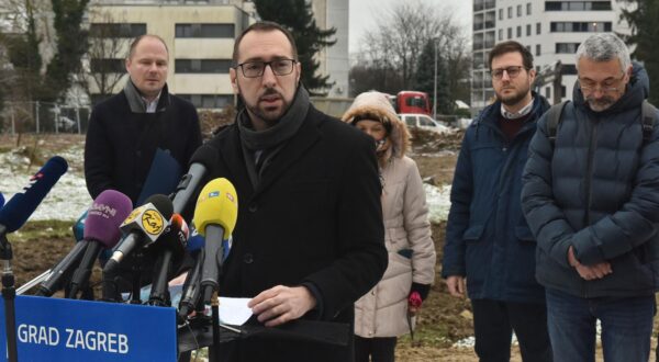 10.01.2025., Zagreb - Gradonacelnik Grada Zagreba na Kneziji je sa svojim suradnicima otvorio radove na novoj osnovnoj skoli Horvati. Photo: Davorin Visnjic/PIXSELL