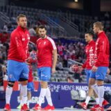 10.01.2025., Arena Zagreb, Zagreb - Prijateljska rukometna utakmica uoci Svjetskog rukometnog prvenstva 2025., Hrvatska - Slovenija. Luka Cindric Photo: Igor Kralj/PIXSELL