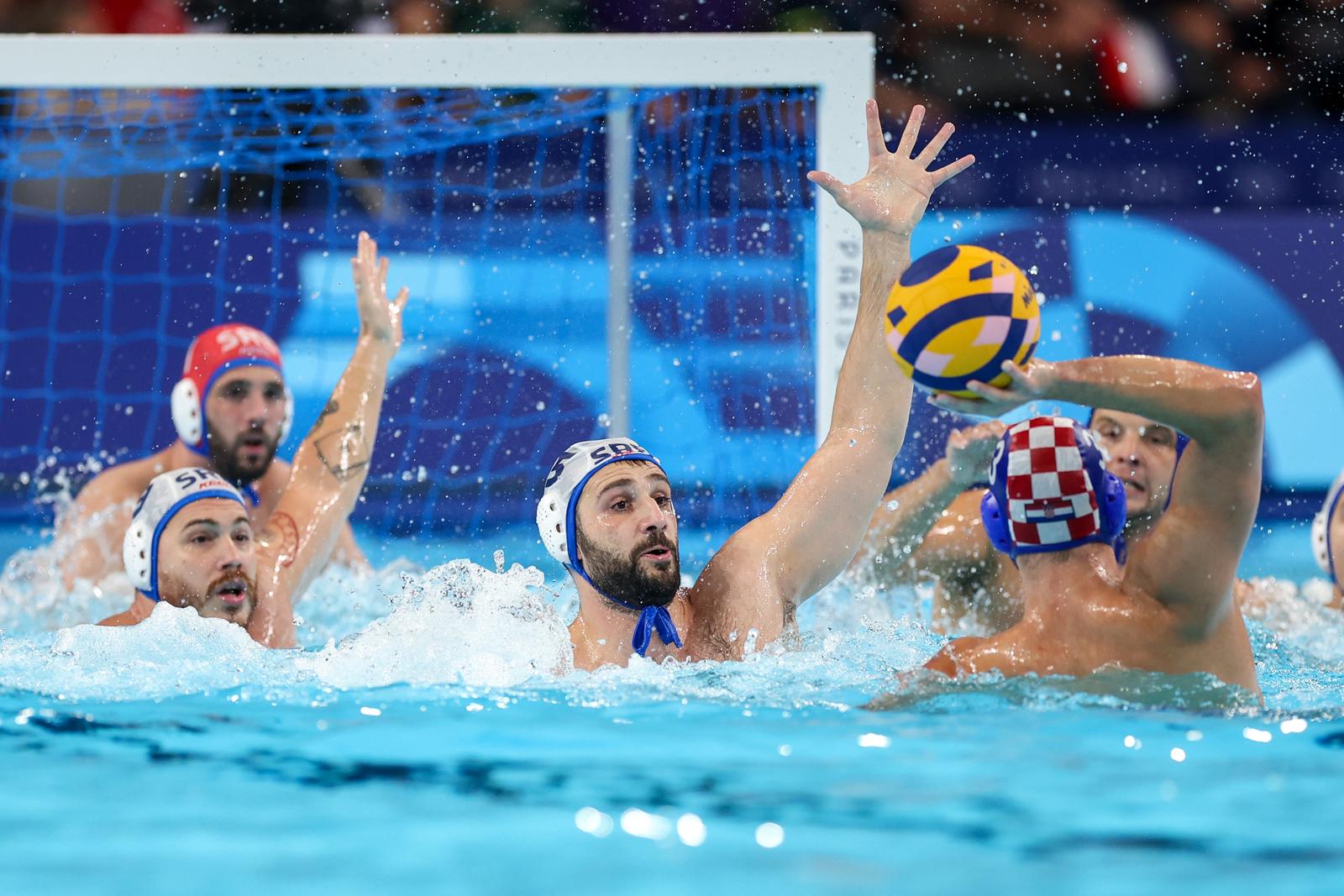 11.08.2024., Pariz, Francuska - XXXIII. Olimpijske igre Pariz 2024. Vaterpolo finale muski, Srbija - Hrvatska. Milos Cuk Photo: Igor Kralj/PIXSELL