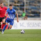 11.09.2022., stadion u Kranjcevicevoj ulici, Zagreb - SuperSport HNL, 08. kolo, NK Lokomotiva - NK Varazdin. Mato Stanic, Jakov-Anton Vasilj. Photo: Matija Habljak/PIXSELL