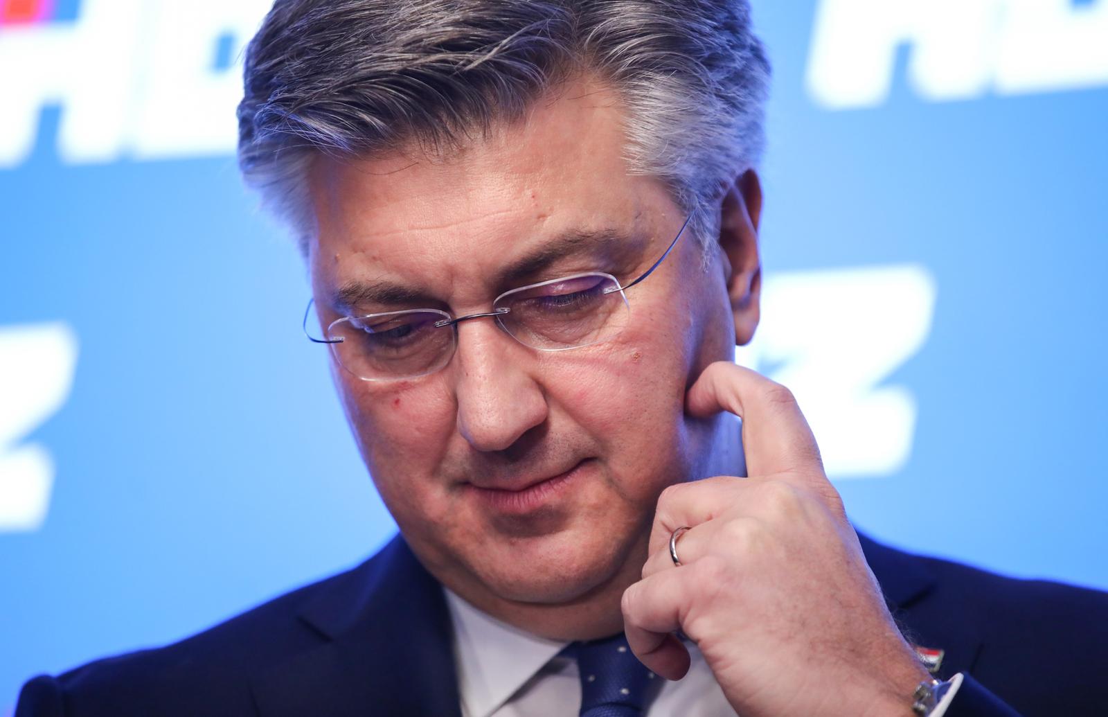 13.01.2025., Zagreb - Premijer Andrej Plenkovic dao je izjave za medije nakon sjednice Predsjednistva HDZ-a. Photo: Emica Elvedji/PIXSELL