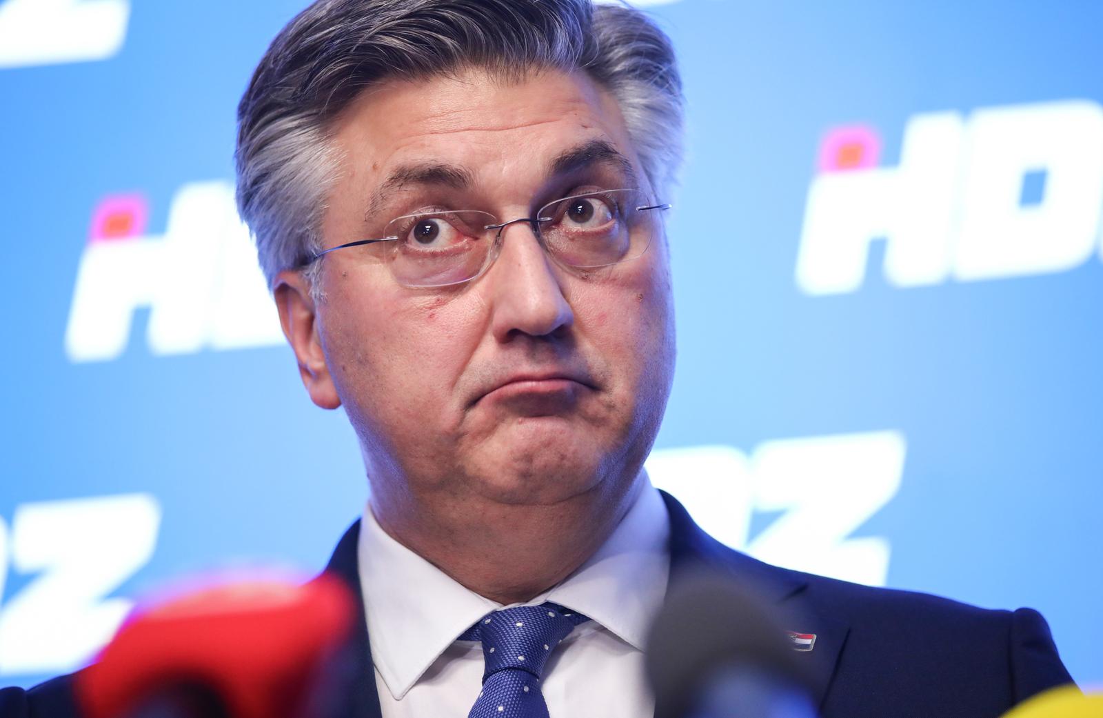 13.01.2025., Zagreb - Premijer Andrej Plenkovic dao je izjave za medije nakon sjednice Predsjednistva HDZ-a. Photo: Emica Elvedji/PIXSELL