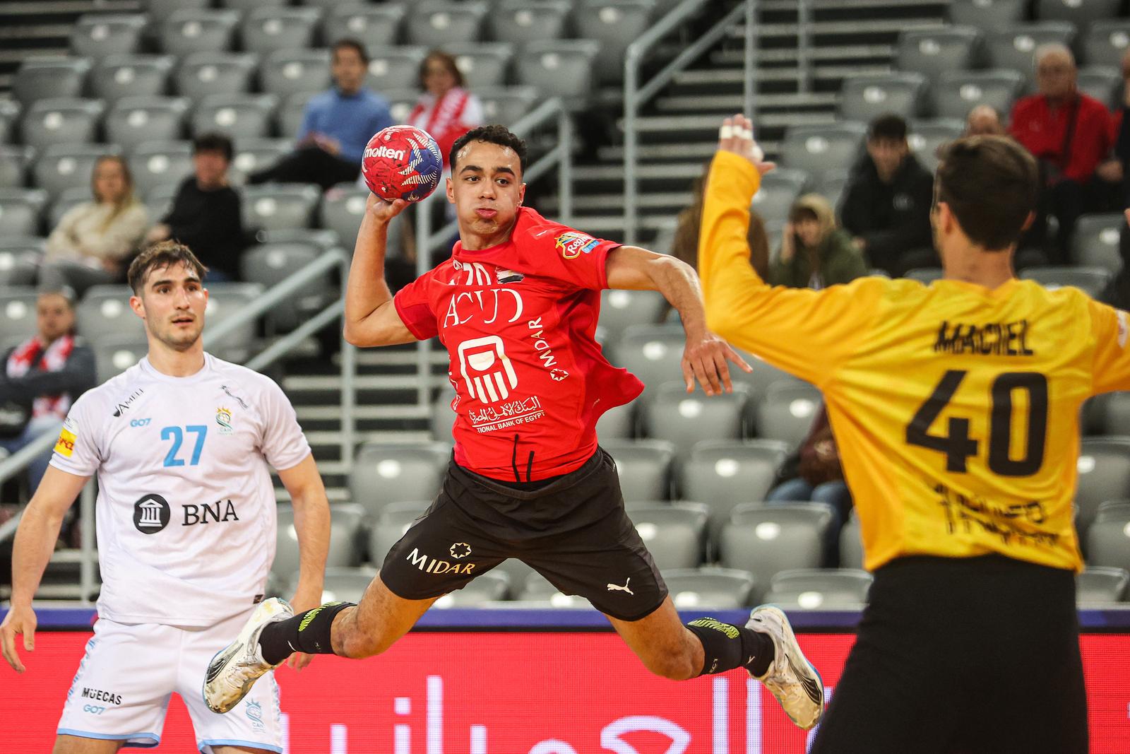 15.01.2025., Arena Zagreb, Zagreb - IHF Svjetsko rukometno prvenstvo 2025., skupina H, 1. kolo, Egipat - Argentina. Belal Masoud. Photo: Luka Stanzl/PIXSELL