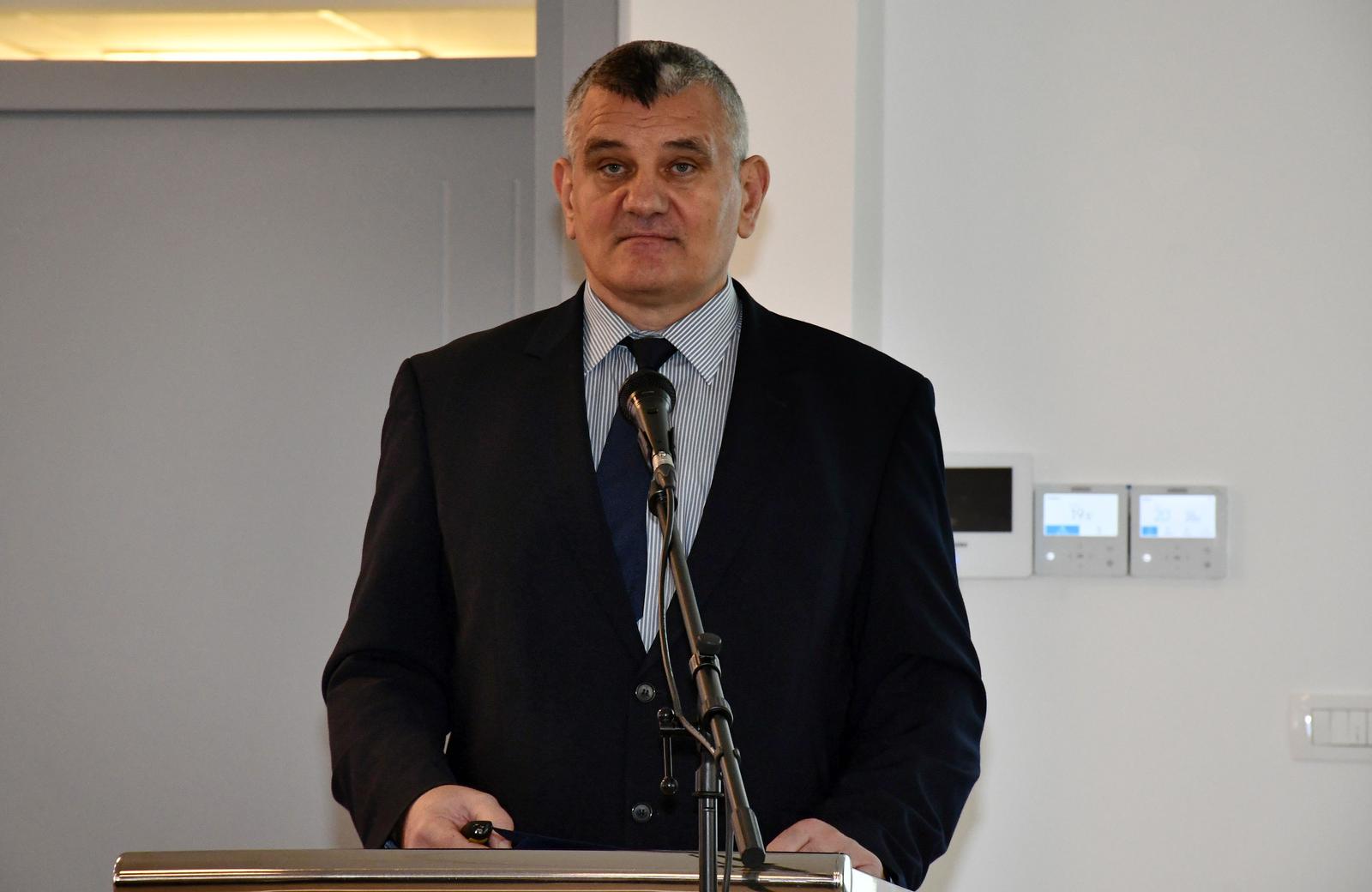 15.02.2024., Slavonski Brod - ​Predstavljanje studijskih programa Sveuilista u Slavonskom Brodu "UNISB STUDIUM EXPO 2024." 
Ivan Samardzic, rektor Sveucilista u Slavonskom Brodu.
 Photo: Ivica Galovic/ PIXSELL/PIXSELL