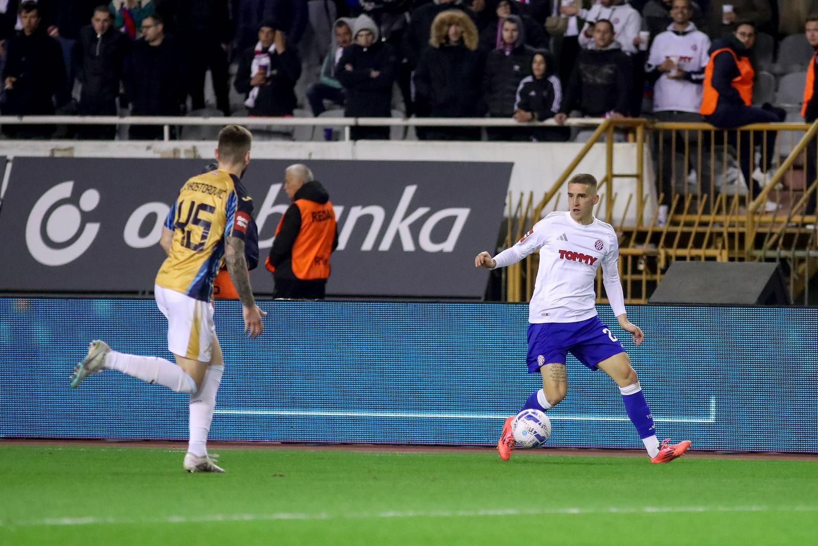 15.12.2024., stadion Poljud, Split - SuperSport HNL, 17. kolo, HNK Hajduk - HNK Rijeka. Stipe Biuk Photo: Sime Zelic/PIXSELL