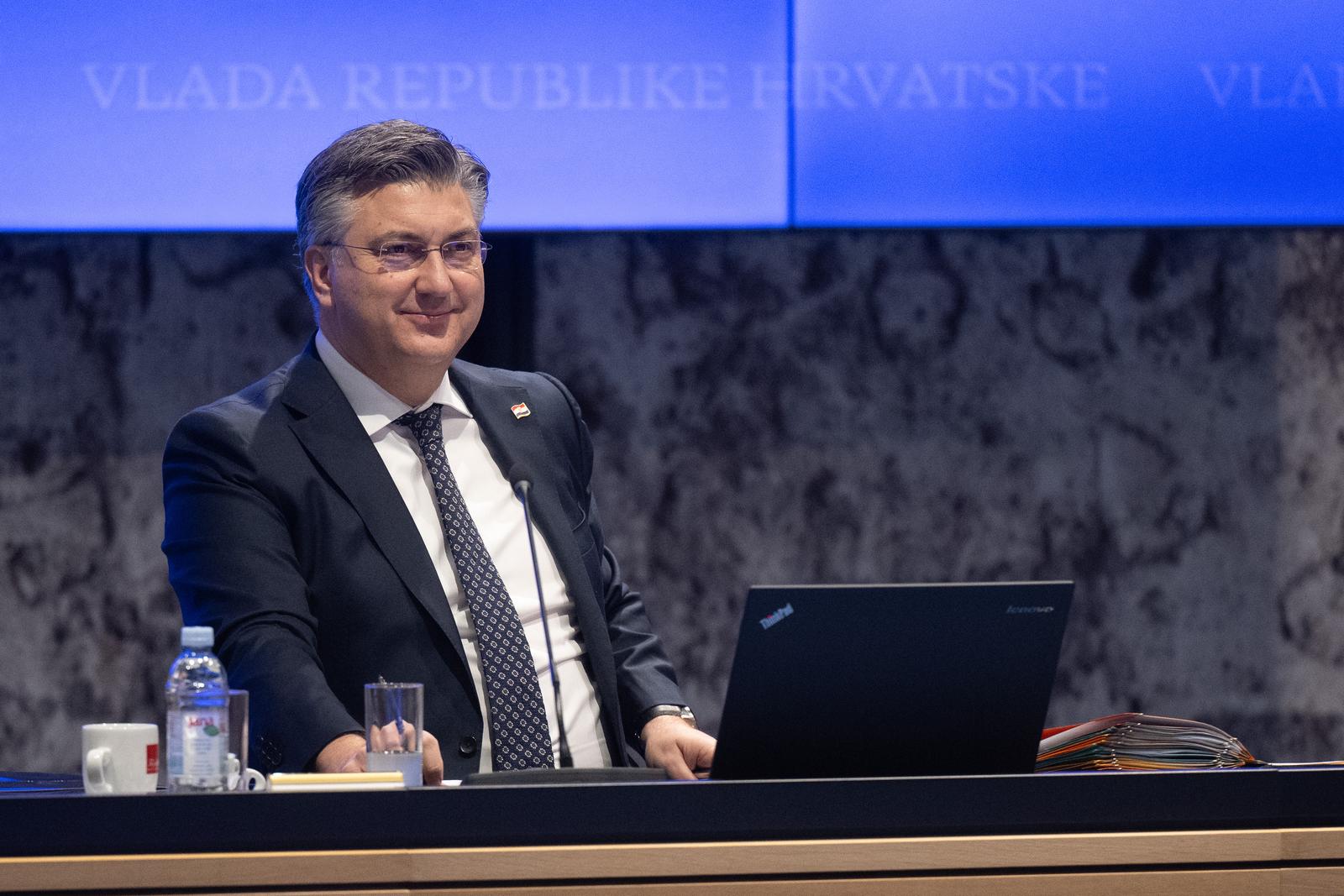 16.01.2025., Zagreb - Sjednica Vlade RH u Nacionalnoj i sveucilisnoj knjiznici. predsjednik Vlade RH Andrej Plenkovic Photo: Davor Puklavec/PIXSELL