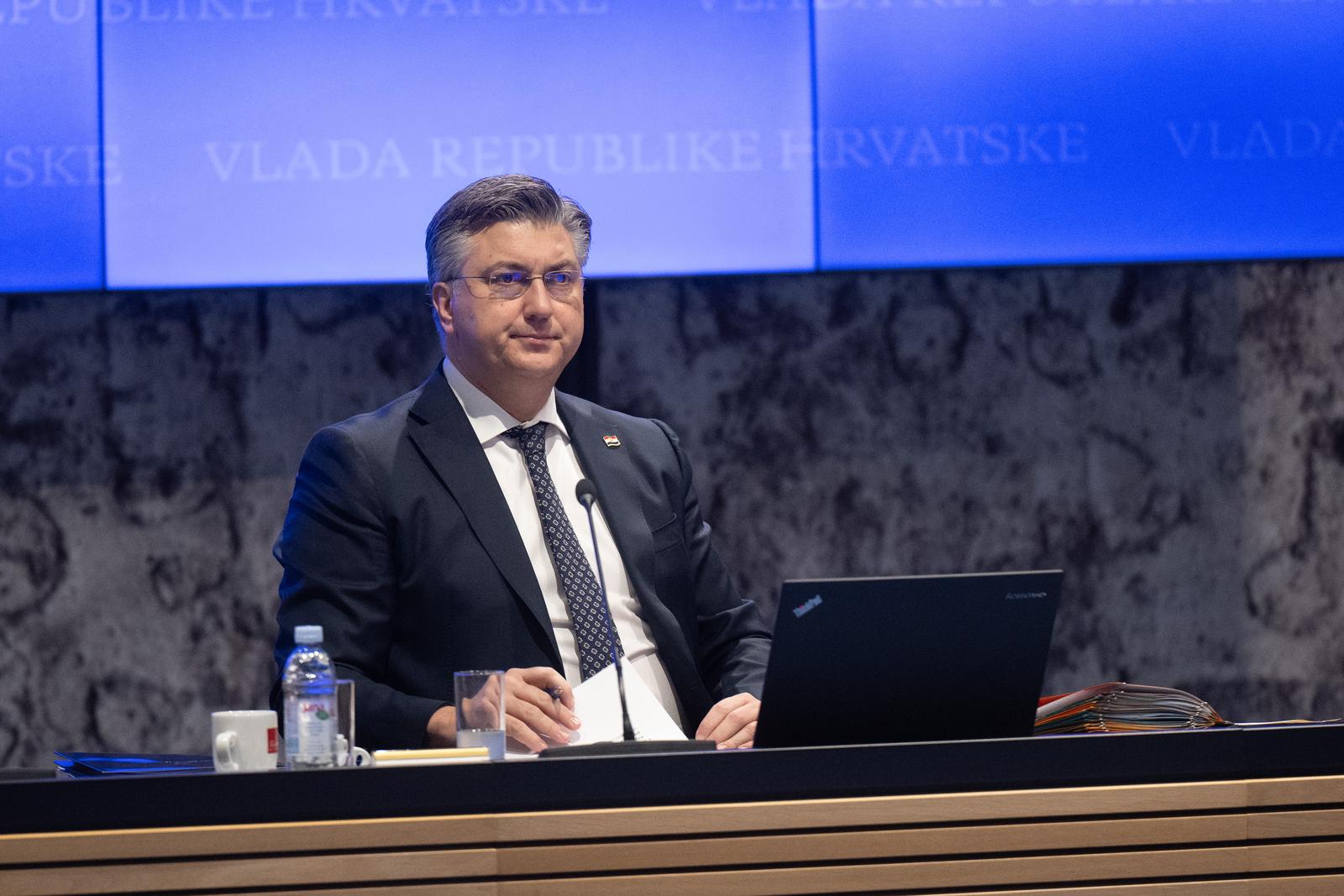 16.01.2025., Zagreb - Sjednica Vlade RH u Nacionalnoj i sveucilisnoj knjiznici. predsjednik Vlade RH Andrej Plenkovic Photo: Davor Puklavec/PIXSELL