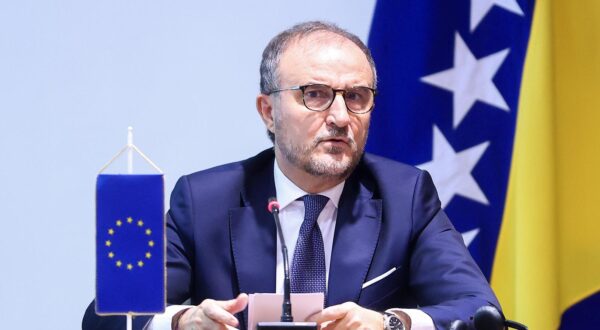 18.12.2024., Sarajevo, Bosna i Hercegovina - U Zgradi Parlementarne skupstine BiH parafiran je Sporazum izmedju BiH i EU o operativnim aktivnostima koje provodi Europska agencija za granicnu i obalsku strazu (FRONTEX). Photo: Armin Durgut/PIXSELL