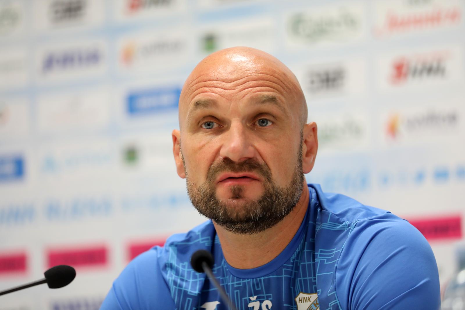 20.06.2024., Rijeka - Konferencija za novinare trenera HNK Rijeke ZUeljka Sopica u press centru stadiona na Rujevici. Photo: Goran Kovacic/PIXSELL