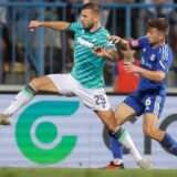 20.08.2023., stadion Kranjceviceva, Zagreb - SuperSport HNL, 05. kolo, NK Rudes - HNK Hajduk. Tomislav Srbljinovic, Jan Mlakar Photo: Luka Stanzl/PIXSELL