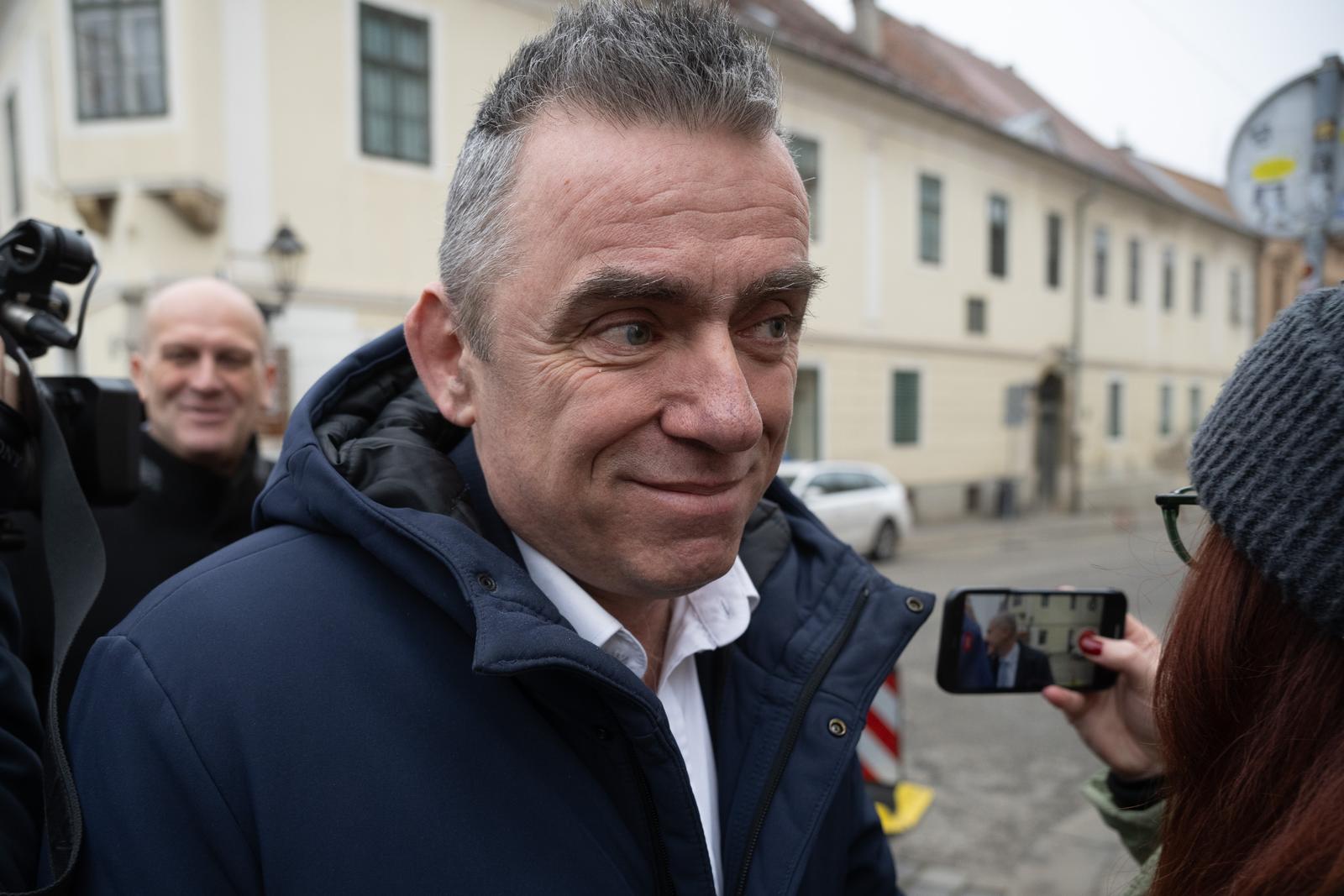 21.01.2025., Zagreb - Dolazak clanova parlamentarne vecine na sastanak u Vladu. Stipo Mlinaric Cipe.
 Photo: Davor Puklavec/PIXSELL