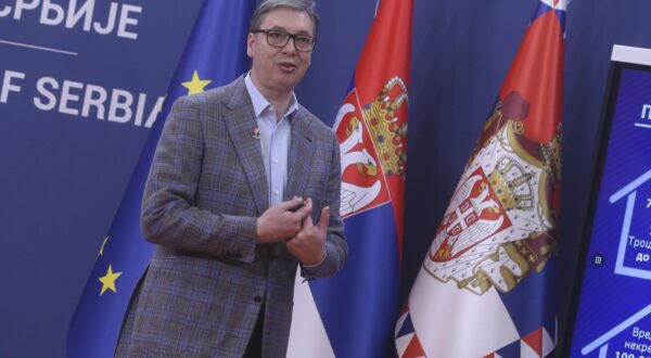 21, December, 2024, Belgrade - The President of the Republic of Serbia Aleksandar Vucic addressed the public in the Palace of Serbia. Aleksandar Vucic. Photo: F.S./ATAImages

21, decembar, 2024, Beograd - Predsednik Republike Srbije Aleksandar Vucic obratio se javnosti u u Palati Srbija. Photo: F.S./ATAImages Photo: F.S./ATAImages/PIXSELL