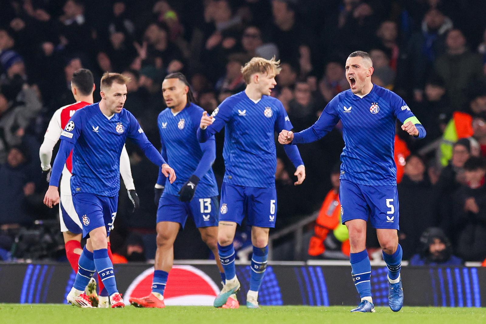 22.01.2025., stadion Emirates, London, Engleska - UEFA Liga prvaka, grupna faza, 7. kolo, Arsenal - GNK Dinamo. Photo: Luka stanzl/PIXSELL