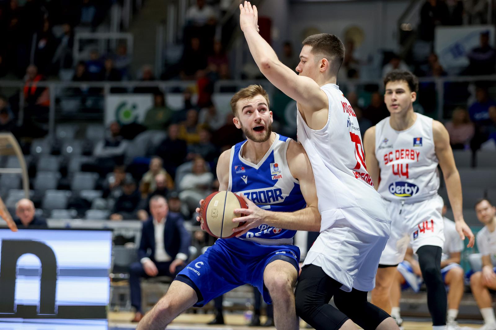 25.01.2025., Zadar - Utakmica 18. kola AdmiralBet ABA lige ozmedju Zadra i SC Derbyja Photo: Sime Zelic/PIXSELL