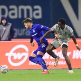 25.01.2025., stadion Maksimir, Zagreb - SuperSport HNL, 19. kolo, GNK Dinamo - NK Istra 1961. Martin Baturina, Salim Fago Lawal Photo: Marko Prpic/PIXSELL