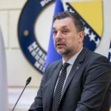 25.03.2024., Sarajevo, Bosna i Hercegovina - Ministar vanjskih poslova BiH Elmedin Konakovic sastao se s potpredsjednicom Vlade i ministricom vanjskih i europskih poslova Republike Slovenije Tanjom Fajon te su odrzali konferenciju za medije. Photo: Armin Durgut/PIXSELL