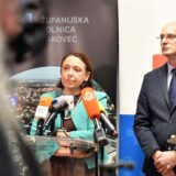 25701.2025., Cakovec - Ministrica zdravstva Irena Hrstic na sastanku sa ravnateljem ZB Cakovec Nikolom Hrenom i kirurzima koji su prosli tjedan dali otkaz. Nikola Hren i Irena Hrstic. Photo: Vjeran Zganec Rogulja/PIXSELL