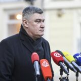 27.12.2024.,  Zagreb - Predsjednik i kandidat za predsjednika Zoran Milanovic dao je izjavu medijima na Europskom trgu. Photo: Igor Soban/PIXSELL