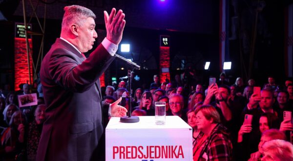 29.12.2024., Tvornica Kulture, Zagreb - Docek izbornih rezultata predsjednickih izbora u izbornom stozeru predsjednika Republike Zorana Milanovica u Tvornici kulture. Photo: Goran Stanzl/PIXSELL