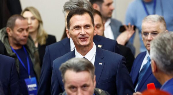 Presidential candidate Dragan Primorac reacts on the day of the second round of the presidential election in Zagreb, Croatia, January 12, 2025. REUTERS/Borut Zivulovic Photo: Borut Zivulovic/REUTERS