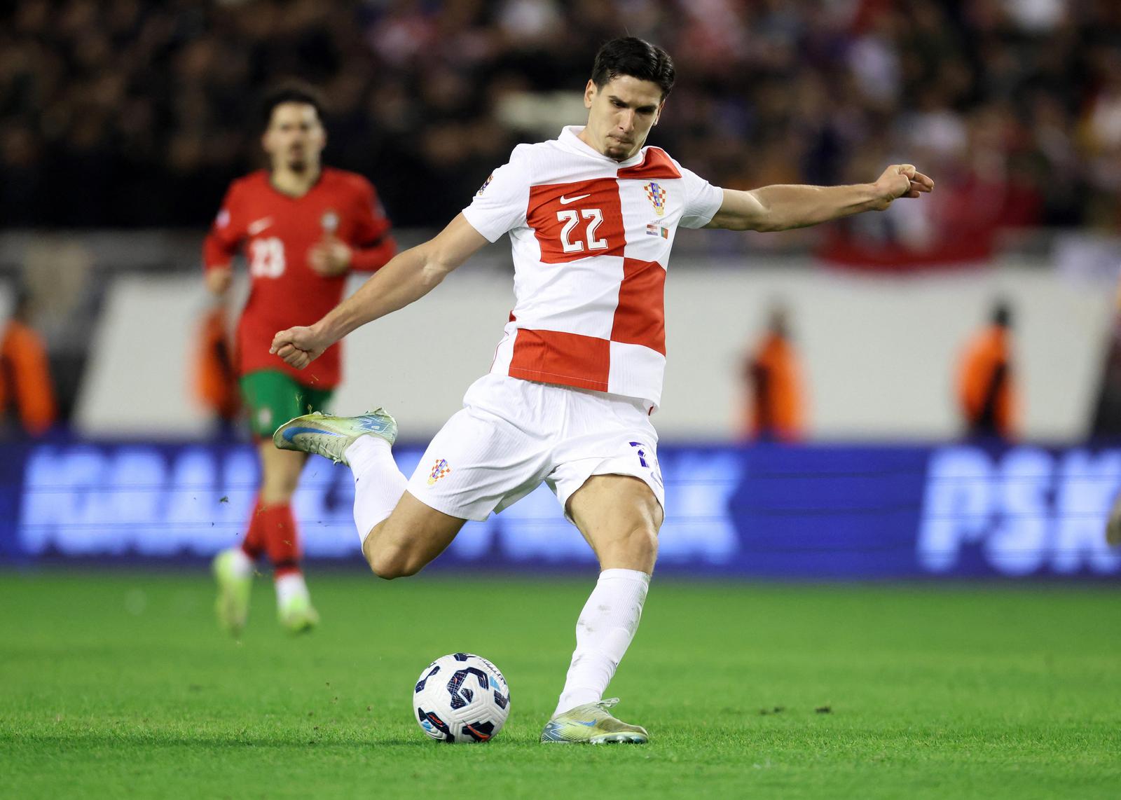 Soccer Football - Nations League - Group Stage - Croatia v Portugal - Poljud Stadium, Split, Croatia  - November 18, 2024 Croatia's Igor Matanovic in action REUTERS/Antonio Bronic Photo: Antonio Bronic/REUTERS