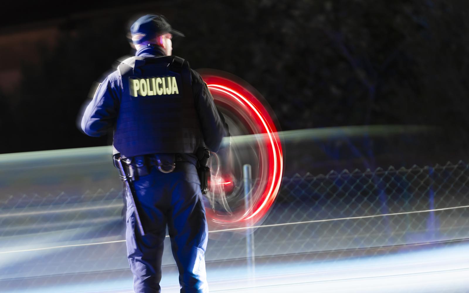 30.11.2022., Solin - Policija je blokirala izlaze iz Splita te vrsi kontolu vozila u potrazi za mladicem koji je sinoc vozilom pregazio policijskog sluzbenika na duznosti. Photo: Milan Sabic/PIXSELL