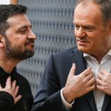 WARSAW, POLAND - JANUARY 15: Poland's Prime Minister, Donald Tusk and the President of Ukraine, Volodymyr Zelenskyy exit a press conference at the Chancellery of the Prime Minister on January 15, 2025 in Warsaw, Poland. Omar Marques / Anadolu/ABACAPRESS.COM,Image: 953906918, License: Rights-managed, Restrictions: , Model Release: no, Credit line: AA/ABACA / Abaca Press / Profimedia