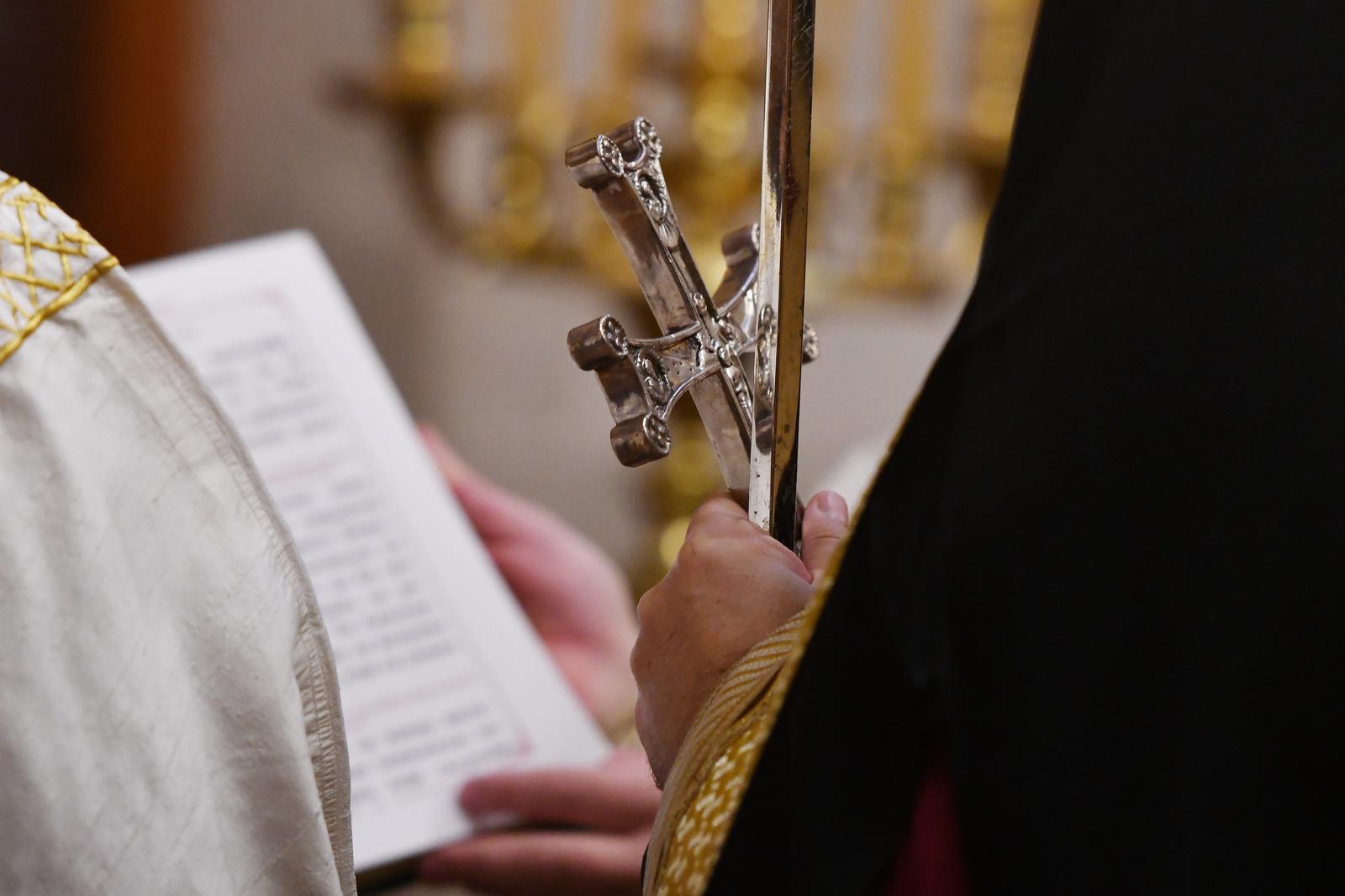 07.01.2025., Sibenik - Svecanu Bozicnu liturgiju predvodio je  Dalmatinski episkop Nikodim Kosovic. Photo: Hrvoje Jelavic/PIXSELL