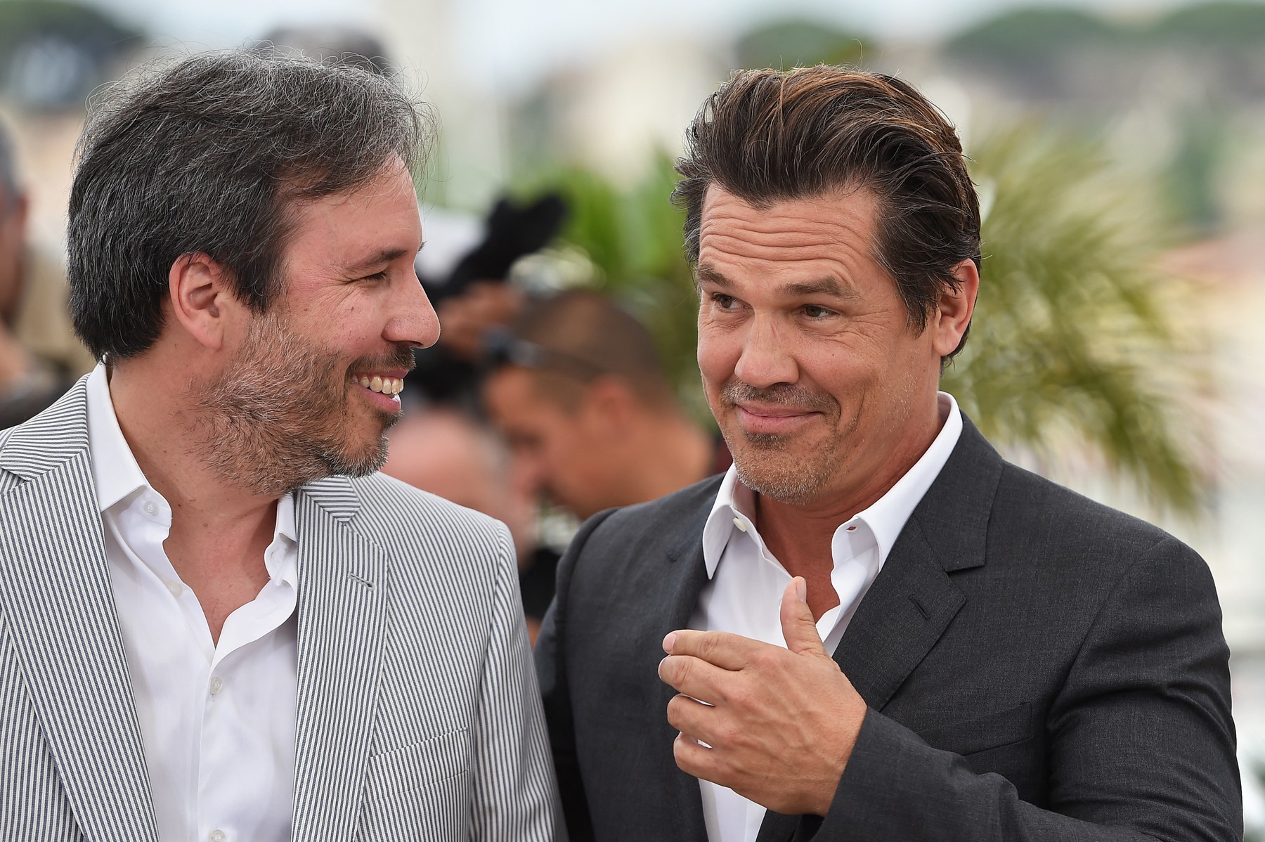 Canadian director Denis Villeneuve (L) and US actor Josh Brolin pose during a photocall for the film "Sicario" at the 68th Cannes Film Festival in Cannes, southeastern France, on May 19, 2015.,Image: 245635850, License: Rights-managed, Restrictions: , Model Release: no, Credit line: ANNE-CHRISTINE POUJOULAT / AFP / Profimedia