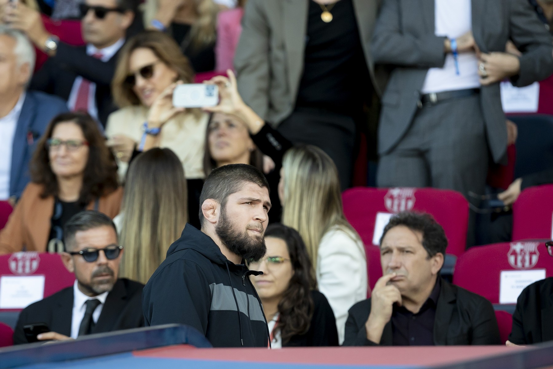 October 28, 2023, Barcelona, Spain: BARCELONA, SPAIN - OCTOBER 28:  .khabib during the La Liga EA Sports match between FC Barcelona and Real Madrid at the Estadi Olimpic Lluis Companys on October 28, 2023 in Barcelona, Spain,Image: 817641606, License: Rights-managed, Restrictions: , Model Release: no, Credit line: Gerard Franco / Zuma Press / Profimedia