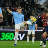 Toma Basic (SS Lazio);  during the Coppa Italia Frecciarossa round of 16 match between SS Lazio vs Genoa CFC Calcioat the Olimpic Stadium in Rome on 05 December 2023.,Image: 827060326, License: Rights-managed, Restrictions: Per la presente foto non è stata rilasciata liberatoria. Ai sensi di legge e come già accettato in fase di registrazione sul sito, chi pubblica la foto è tenuto a pixelare tutto ciò che violi il Diritto alla Privacy di soggetti terzi (volti, targhe ecc, Model Release: no, Credit line: Fabrizio Corradetti/IPA Sport / / IPA / Profimedia