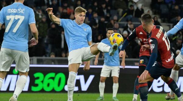 Toma Basic (SS Lazio);  during the Coppa Italia Frecciarossa round of 16 match between SS Lazio vs Genoa CFC Calcioat the Olimpic Stadium in Rome on 05 December 2023.,Image: 827060326, License: Rights-managed, Restrictions: Per la presente foto non è stata rilasciata liberatoria. Ai sensi di legge e come già accettato in fase di registrazione sul sito, chi pubblica la foto è tenuto a pixelare tutto ciò che violi il Diritto alla Privacy di soggetti terzi (volti, targhe ecc, Model Release: no, Credit line: Fabrizio Corradetti/IPA Sport / / IPA / Profimedia