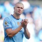 File photo dated 24-08-2024 of Manchester City's Erling Haaland who has signed a new nine-and-a-half year contract, Manchester City have announced. Issue date: Friday January 17, 2025.,Image: 901238696, License: Rights-managed, Restrictions: FILE PHOTO EDITORIAL USE ONLY No use with unauthorised audio, video, data, fixture lists, club/league logos or "live" services. Online in-match use limited to 120 images, no video emulation. No use in betting, games or single club/league/player publica..., Model Release: no, Credit line: Peter Byrne / PA Images / Profimedia