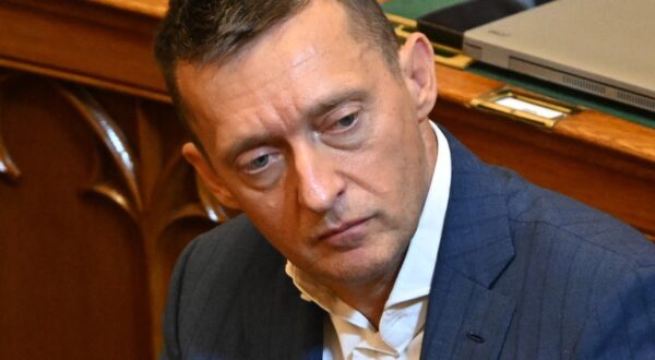 Picture taken on September 30, 2024 in Budapest, Hungary shows Antal Rogan, the Chief of Staff of Hungary's Prime Minister, as he listens to the speech of Hungary's Prime Minister during the first session of the autumn season of the Hungarian Parliament.,Image: 916277603, License: Rights-managed, Restrictions: , Model Release: no, Credit line: ATTILA KISBENEDEK / AFP / Profimedia