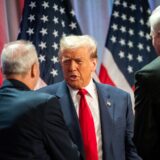 US President-elect Donald Trump joins House Republicans for a meeting at the Hyatt Regency hotel in Washington, DC on November 13, 2024.,Image: 933966699, License: Rights-managed, Restrictions: , Model Release: no, Credit line: ALLISON ROBBERT / AFP / Profimedia