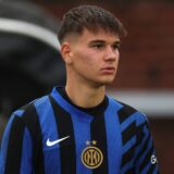 November 26, 2024, Milan: Milan, Italy, 26th November 2024. Luka Topalovic of FC Internazionale enters the field of play for the second half of the UEFA Youth League match at Konami Youth Development Center in Memory of Giacinto Facchetti, Milan.,Image: 943408909, License: Rights-managed, Restrictions: * United Kingdom Rights OUT *, Model Release: no, Credit line: Jonathan Moscrop / Zuma Press / Profimedia