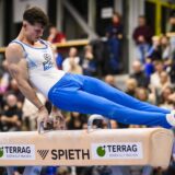 DTL Finale 2024 - Männer Turnen: DTL Finale 2024, Männer, Joachim-Deckarm-Halle, Saarbrücken. Straubenhardts Illia Kovtun in Aktion am Pauschenpferd. Saarbrücken Joachim-Deckarm-Halle Saarland Deutschland *** DTL Final 2024 Men Gymnastics DTL Final 2024, Men, Joachim Deckarm Halle, Saarbrücken Straubenhardts Illia Kovtun in action on the pommel horse Saarbrücken Joachim Deckarm Halle Saarland Germany,Image: 944395257, License: Rights-managed, Restrictions: , Model Release: no, Credit line: IMAGO / imago sportfotodienst / Profimedia