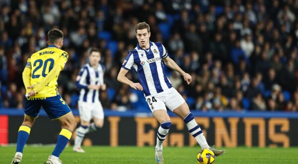 Luka Sucic (Sociedad), DECEMBER 15, 2024 - Football / Soccer : Spanish "LaLiga EA Sports" match between Real Sociedad 0-0 UD Las Palmas at the Reale Arena in San Sebastian, Spain.,Image: 947253742, License: Rights-managed, Restrictions: No third party sales, Model Release: no, Credit line: Mutsu Kawamori / AFLO / Profimedia