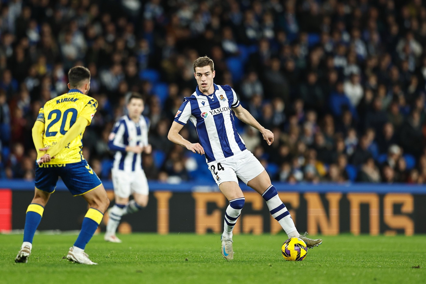 Luka Sucic (Sociedad), DECEMBER 15, 2024 - Football / Soccer : Spanish "LaLiga EA Sports" match between Real Sociedad 0-0 UD Las Palmas at the Reale Arena in San Sebastian, Spain.,Image: 947253742, License: Rights-managed, Restrictions: No third party sales, Model Release: no, Credit line: Mutsu Kawamori / AFLO / Profimedia