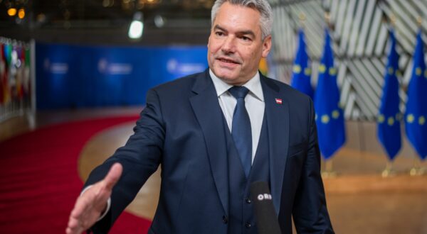 BRUSSELS - Federal Chancellor of Austria Karl Nehammer speaks to the press following an EU summit. At the meeting, EU leaders discuss Ukraine, the situation in the Middle East and migration, among other issues. ANP JONAS ROOSENS netherlands out - belgium out,Image: 948588902, License: Rights-managed, Restrictions: *** World Rights Except Belgium, France, Germany, The Netherlands, and The UK *** BELOUT DEUOUT FRAOUT GBROUT NDLOUT, Model Release: no, Credit line: ANP / ddp USA / Profimedia